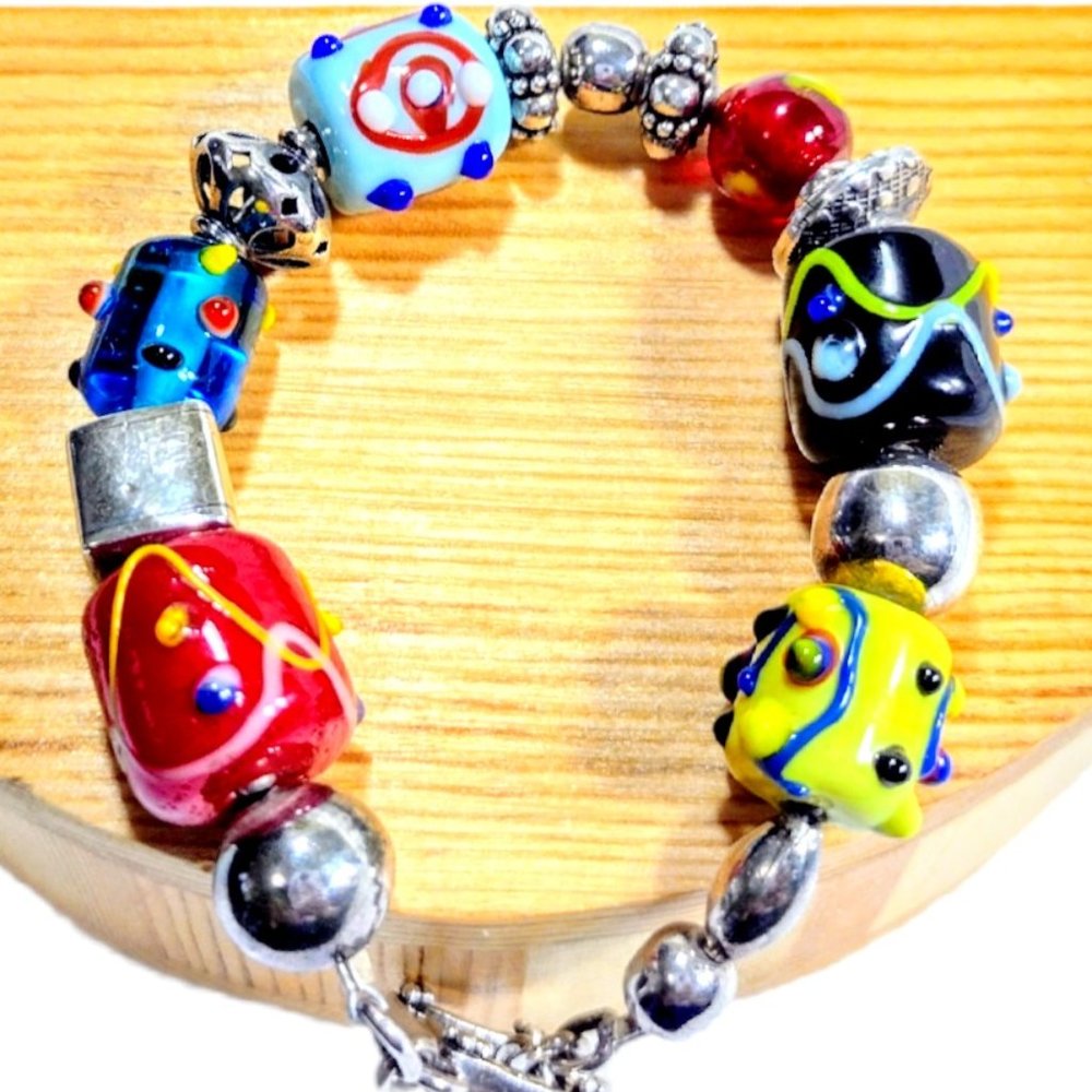 SILPADA 925 Sterling Silver Glass Bead bracelet